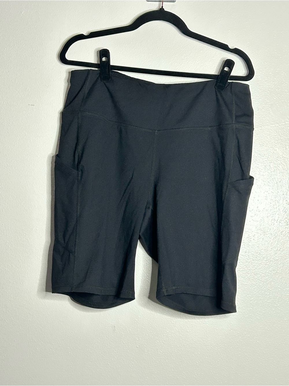 GUC Torrid Active Black High Rise Pocket Bike Shorts Workout Plus Size 2X 2